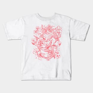 Red Koi - Aesthetic Oriental Koi Fish Gift Kids T-Shirt